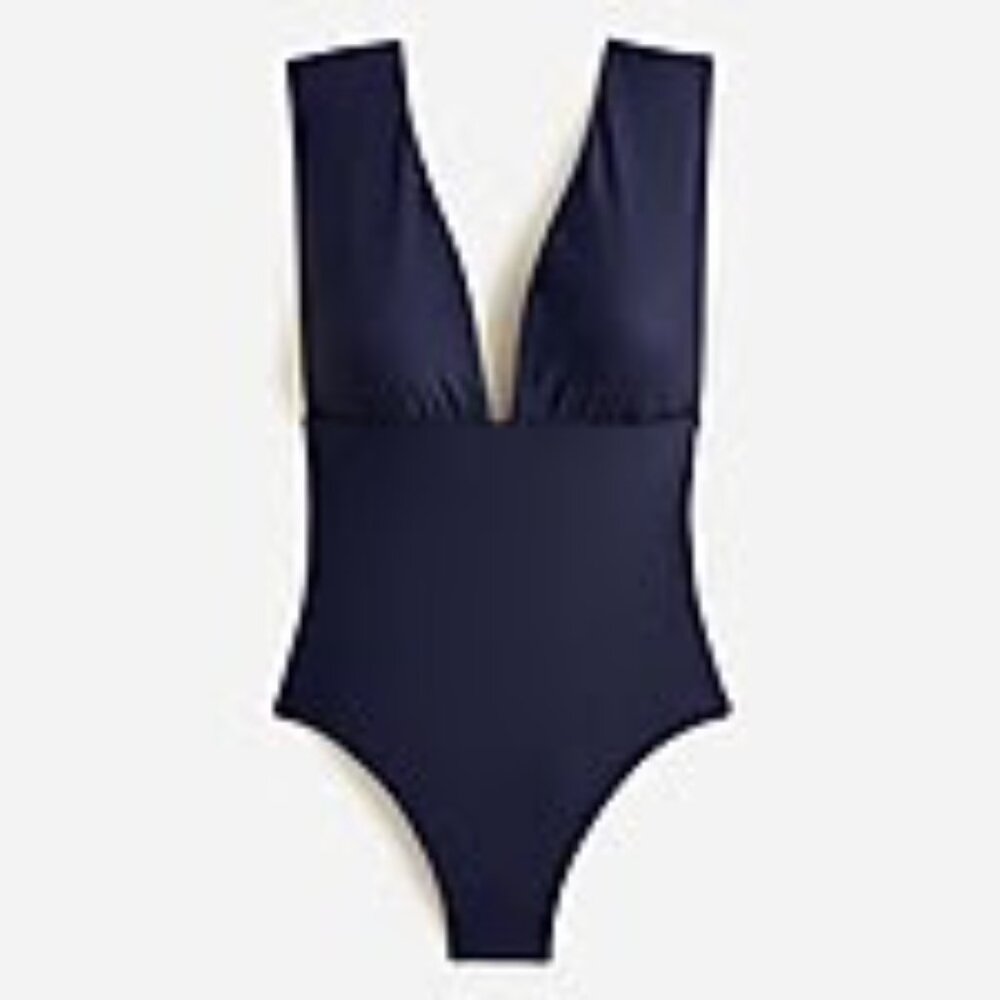 NWT Plus Size 22 J. Crew Classic Navy Swimwear